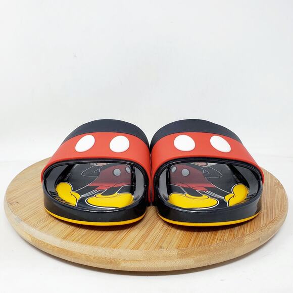 Melissa Disney Mickey Sandals Kids 1 Black‎ Red Belt Jelly Slide Shoes - Picture 4 of 11
